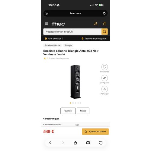 Enceinte triangle antal 902