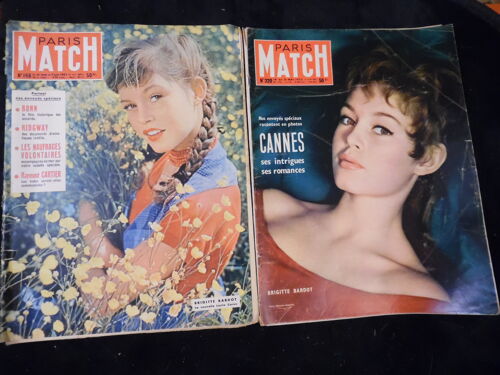 Lot X2 Paris Match N°168 / 320 - Brigitte Bardot