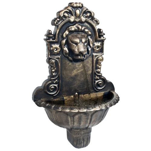 Prolenta Premium - Fontaine Murale Design De Tête De Lion Bronze