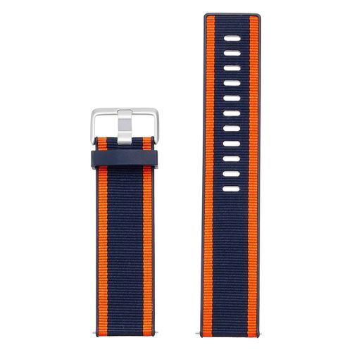 Bracelet Woven Fitbit Versa / Versa 2 / Versa Lite Taille L Navy / Orange