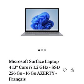 PC PORTABLE MICROSOFT LAPTOP 4 13’’