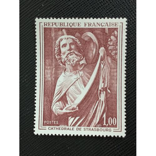 Timbre France Y T 1654 Sculpture De La Cathédrale De Strasbourg (Saint Matthieu) 1971 (131009 )
