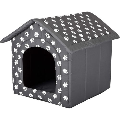 Niche Hobbydog Dog House Gris Avec Pattes 60x55x60cm