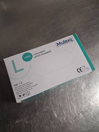 Gants latex poudrés taille L x 100