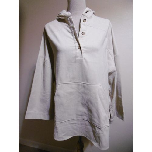 Zara Top Haut Tunique À Capuche Fixe T L Mixte