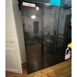 Lot de 2 Armoires Alinéa Noire Métallique