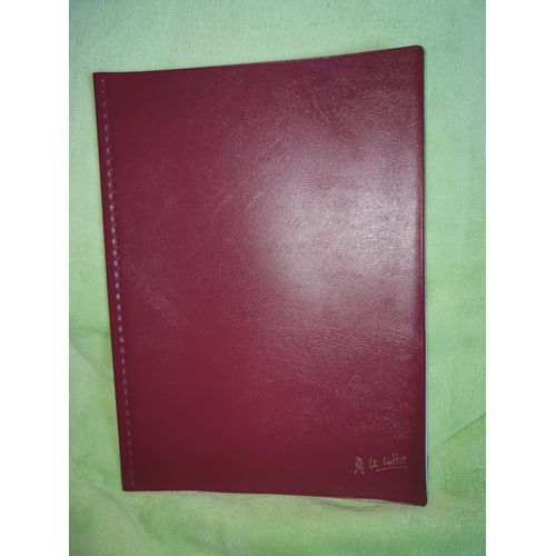 Porte Vues Grenat 20 Pochettes = 40 Vues