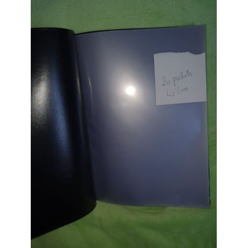 Porte Vues Noir 20 Pochettes = 40 Vues