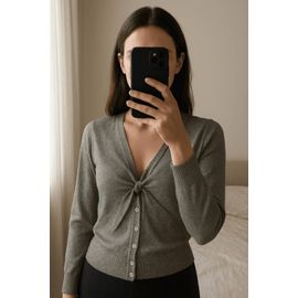 Gilet Croisé Argenté Chic Femme Taille 40