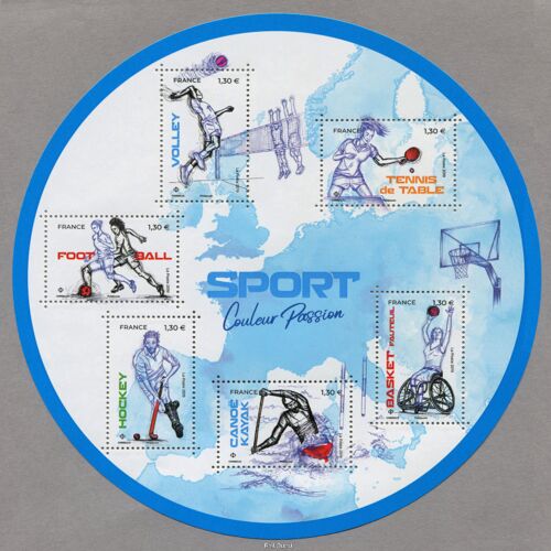Sport : Couleur Passion (1) Représentation Stylisée De Différents Sports Feuillet Rond 5325 Année 2019 N° 5325 5326 5327 5328 5329 5330 Yvert Et Tellier Luxe