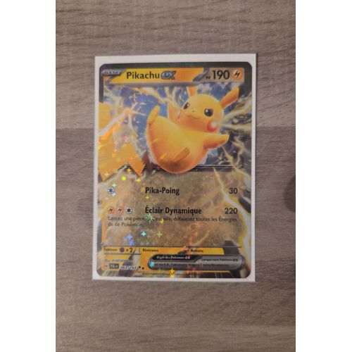 Carte Pokemon Pikachu Ex 063/193 Ev02 Nm Fr