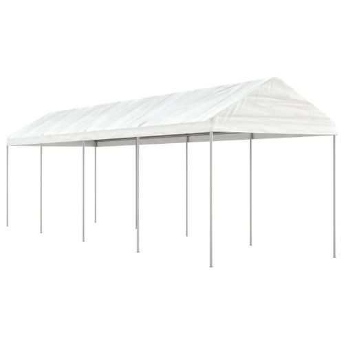 Prolenta Premium - Belvédère Avec Toit Blanc 8,92x2,28x2,69 M Polyéthylène
