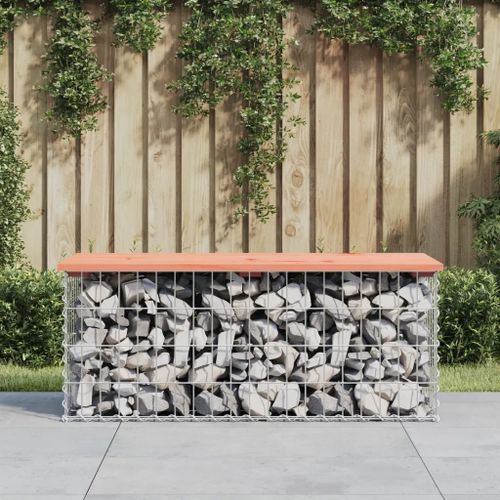 Prolenta Premium - Banc De Jardin Design Gabion 103x44x42cm Bois Massif De Douglas