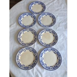 Lot 7 Ancienne Assiettes Faïence De Wedgwood Modèle Louis Xvi