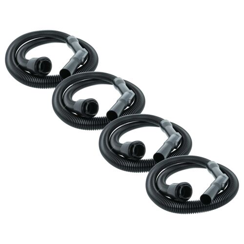vhbw 4x Tuyau compatible avec Nilfisk GM Seasons, GM Siena, GM Arnoldi, GMD, GMD 90 aspirateurs - 2,13 m, poignée, avec raccord circulaire 32mm