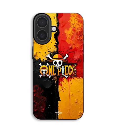 Coque Pour iPhone 16 One piece logo peinture coloré manga Maniacase