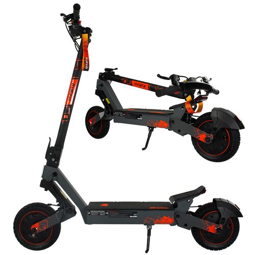 Trottinette Électrique Pliable Kukirin G2 Ultra 10'' Pour Trajets Urbains Et Tout-Terrain, Écran Tactile, Deux Moteurs 1000w*2, 48v 18ah, Vitesse Maximale 50km/H, Autonomie 55km (Dernière Version -Yc)