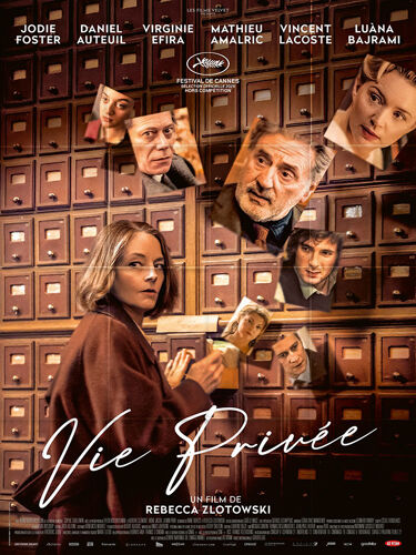 Vie Privée - Véritable Affiche De Cinéma Pliée - Format 120x160 Cm - De Rebecca Zlotowski Avec Jodie Foster, Daniel Auteuil, Virginie Efira, Mathieu Almaric - 2025