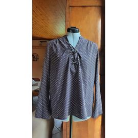 Blouse Noire Imprimée, Cache Cache, Taille L/40
