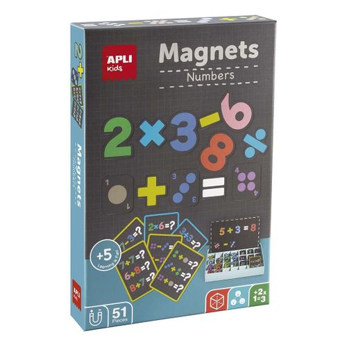 Apli Magnets Les Chiffres : Jeu De Chiffres Magnétiques Avec Tableau Et Chiffres Aimantés