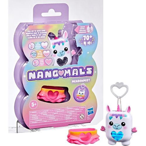 Hasbro Nano-Mals Meadowmist la Licorne - Compagnon électronique - Blanc