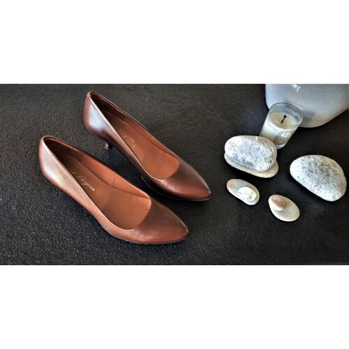 Escarpins Robert Clergerie Pointure 36.5 Talons 6cm Cuir Marron
