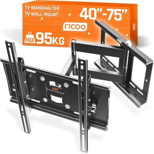 Ulteronixshop-Support TV Mural Orientable et Inclinable Fix ation 40-75" Pouces (79-165cm) Max 95KG & Max Support VESA 400x400 / Support Television Mural - Accroche TV Mural - Support Mural TV R23-S