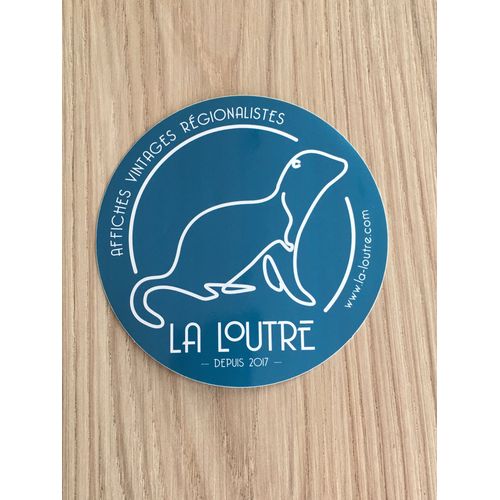 Autocollant Sticker La Loutre Affiches Vintage Régionalistes