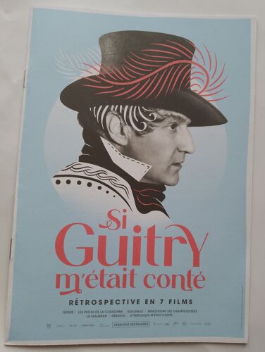 Livret Cinéma 16 Pages Rétrospective Sacha Guitry