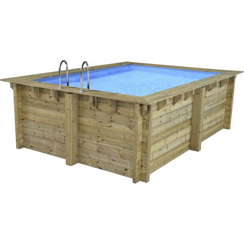 Piscine bois rectangle " Zanzibar "- 3,50 x 2,50 x 1,24 m