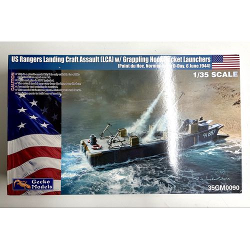 Maquette Gecko Models Us Rangers Landing Craft Assault (Lca) 1/35