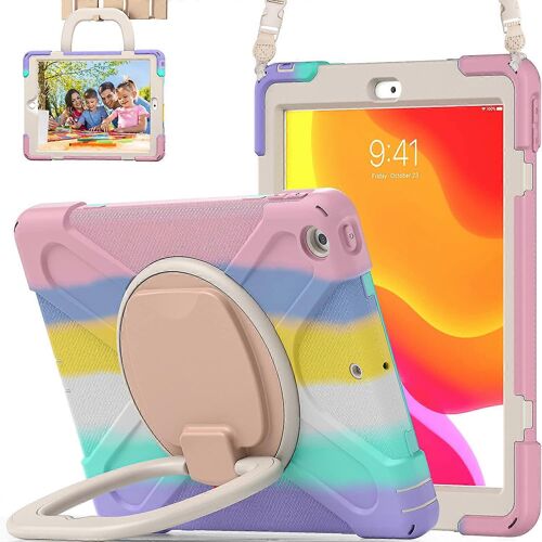 ¿¿tui pour iPad 10.2 9e g¿¿n¿¿ration 8e 7e 2019, ¿¿tui r¿¿sistant pour enfants avec protection antichoc, conception l¿¿g¿¿re, ports faciles d'acc¿¿s