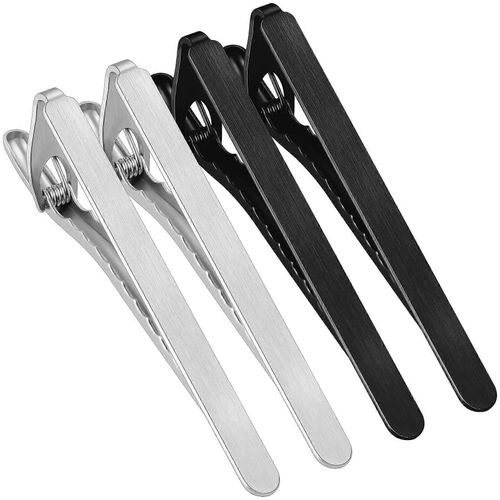 Lot De 4 Pinces ¿¿ Cravate Pour Hommes De Grande Taille - Pinces ¿¿ Cravate En Acier Inoxydable Pour Mariages Et Tenues Professionnelles