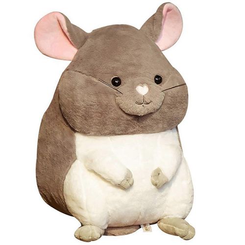 Chinchilla en peluche grise de 35 cm, style anime, coussin en peluche, d¿¿coration sur le th¿¿me des animaux.