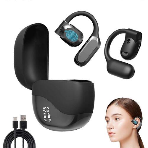 ¿¿couteurs intra-auriculaires sans fil Bluetooth avec traduction automatique IA pour les voyages, les r¿¿unions et les ¿¿tudes. Noir. R¿¿duction du bruit.