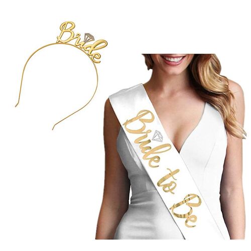 Ensemble ¿¿charpe, bandeau et tiare pour future mari¿¿e