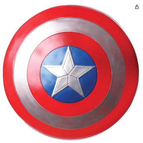 Rubie'S Marvel Endgame Bouclier De Captain America, Accessoire De Déguisement Pour Enfant 30,5 Cm