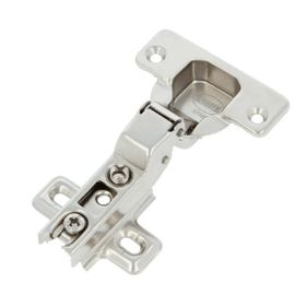 Amig - 2 paquets de 2 charnières à boîtier d'angle | Ø35 mm | Acier nickelé | Ouverture 110° | Argenté | 2 paquets de 2 charnières à boîtier d'angle | Ø35 mm | Acier nickelé | Argenté