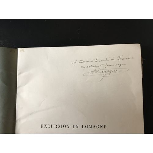 [ Envoi Autographe Au Comte De Dienne ] Adrien Lauvergne - Excursion En Lomagne (16 Et 17 Mai 1904) -Édition Originale (Imprimerie Cocharaux À Auch)