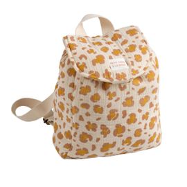 Sac à dos maternelle en gaze de coton léopard