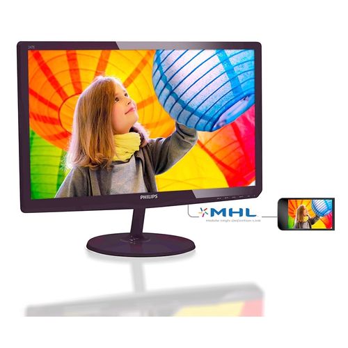 ECRAN 24" MONITEUR FULL HD 16/9 LED HDMI PORT SERIE MHL PRISE JACK SmartImage Lite SmartContrast Mobil HighDefini Link interfa audio/vidéo Connect Bluray consol PC 2Hautparl 3W Plug & Play PHILIPS247E
