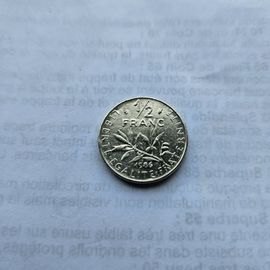 Pièce De Monnaie Du 1/2 Franc Semeuse 1986 Ttb