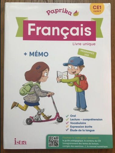 Paprika Français Ce1 - Livre Élève + Mémo - Édition 2019