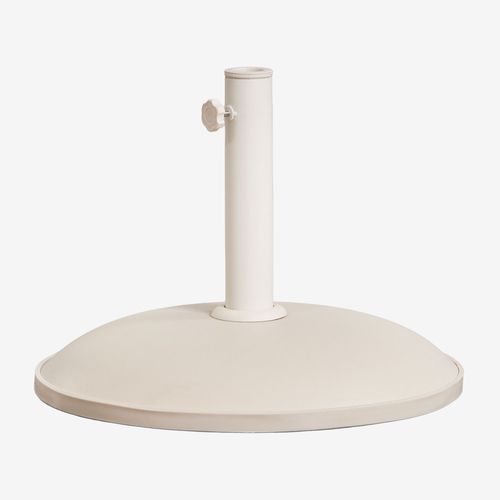 Pied De Parasol Rond Ø50 Cm En Béton Zante Tapioca Beige