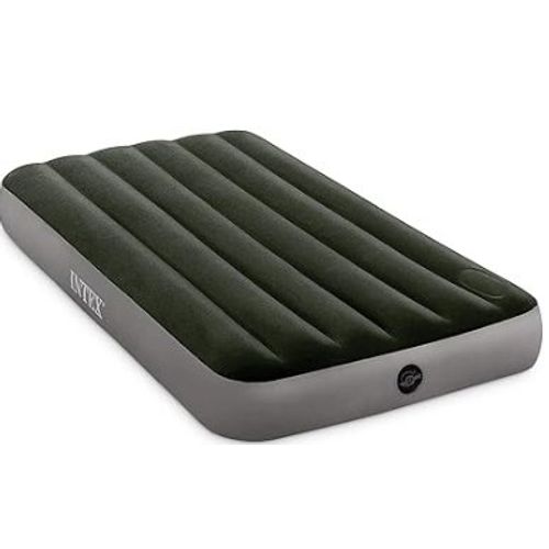 Intex Dura-Beam Standard Series Downy Matelas Gonflable Portable Duveteux avec Pompe à Pied intégrée, Taille Double