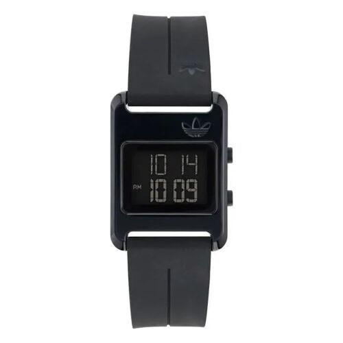 Montre Adidas Originals - Mixte - Aost23568 - Quartz - Bracelet En Silicone Noir - Etanche 3 Atm