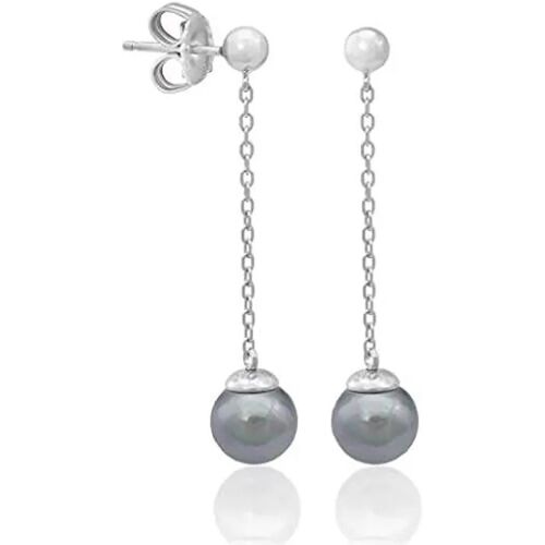Boucles D'oreilles - Majorica - Ilusion - Argent 925 - 1,06gr - Taille Unique