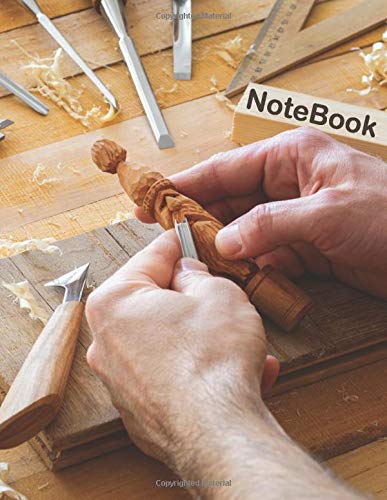 Notebook: Lined Notebook Journalwood Troll Carvingwhite Paper110 Pageslarge 8,5 X 11 Inchesgifts For Woodcarving Loverperfectly Spaced Between For Writing