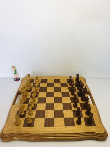 Jeu D’Échecs, Backgammon Et Dames Américaines En Bois Pliable 