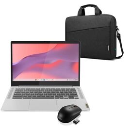 PC Portable Chromebook Lenovo IdeaPad Slim 3 14M868 | 14" FHD | ChromeOS | Kompanio 520 | RAM 4 Go | 64 Go eMMC | AZERTY + Souris + Sacoche